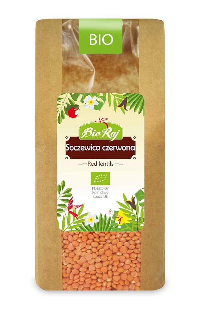 Soczewica czerwona BIO 500g Bio Raj