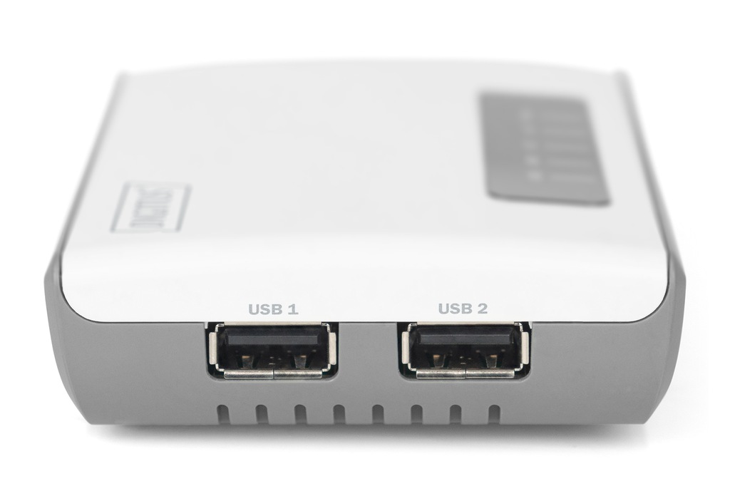 Digitus Serwer sieciowy wielofunkcyjny, bezprzewodowy 2-portowy, USB 2.0,