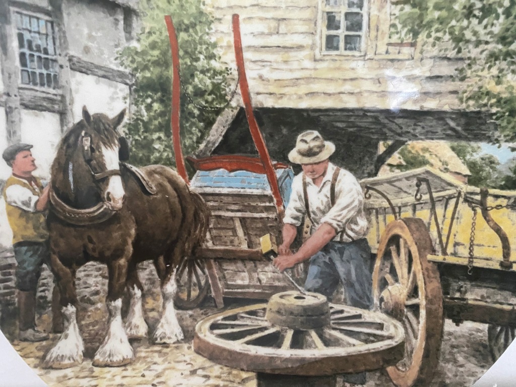 TALERZ WEDGWOOD THE WHEELWRIGHT 1989