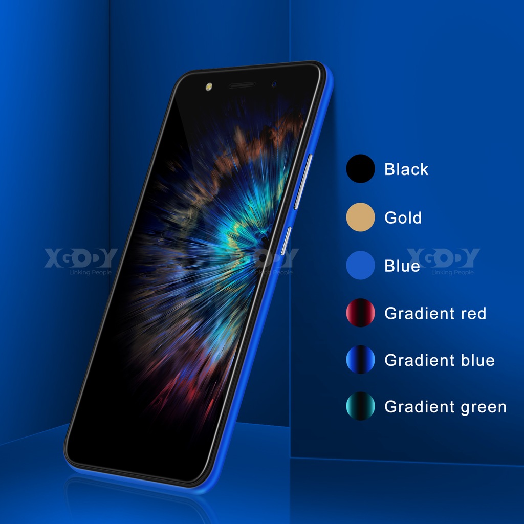 XGODY Smartfon mobilny z systemem Android NEW Quad Core Dual SIM 5MP