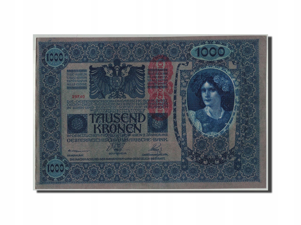 Banknot, Austria, 1000 Kronen, Undated (1919), 192