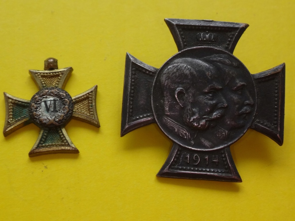 Krzyż FRANZ JOSEF 1914 + Miniaturka