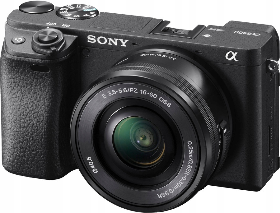 Aparat fotograficzny Sony A6400 korpus + obiektyw czarny