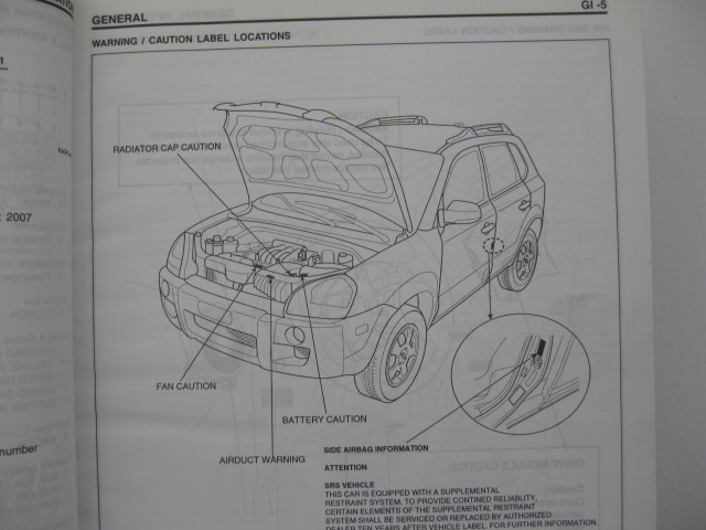 Hyundai TUCSON I instrukcja napraw Tucson 0409