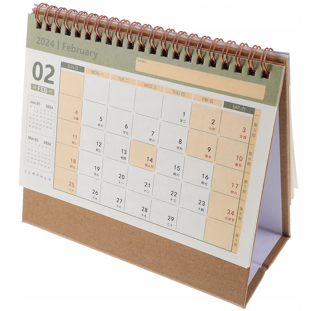 Extra Large Desk Calendar 2024 Flip Table Office Decoration Calendar ...