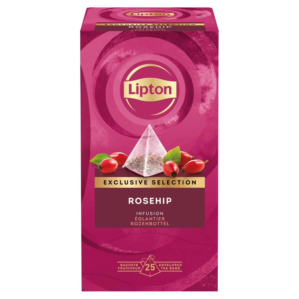 Herbata Lipton Exclusive Rosehip 25 kopert