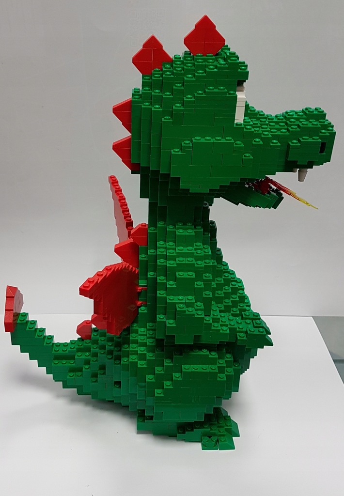 Smok zbudowany z klocków LEGO 3724 10484726708 oficjalne