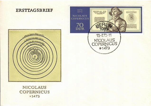 Niemcy, DDR, FDC Mi.1828 - Kopernik