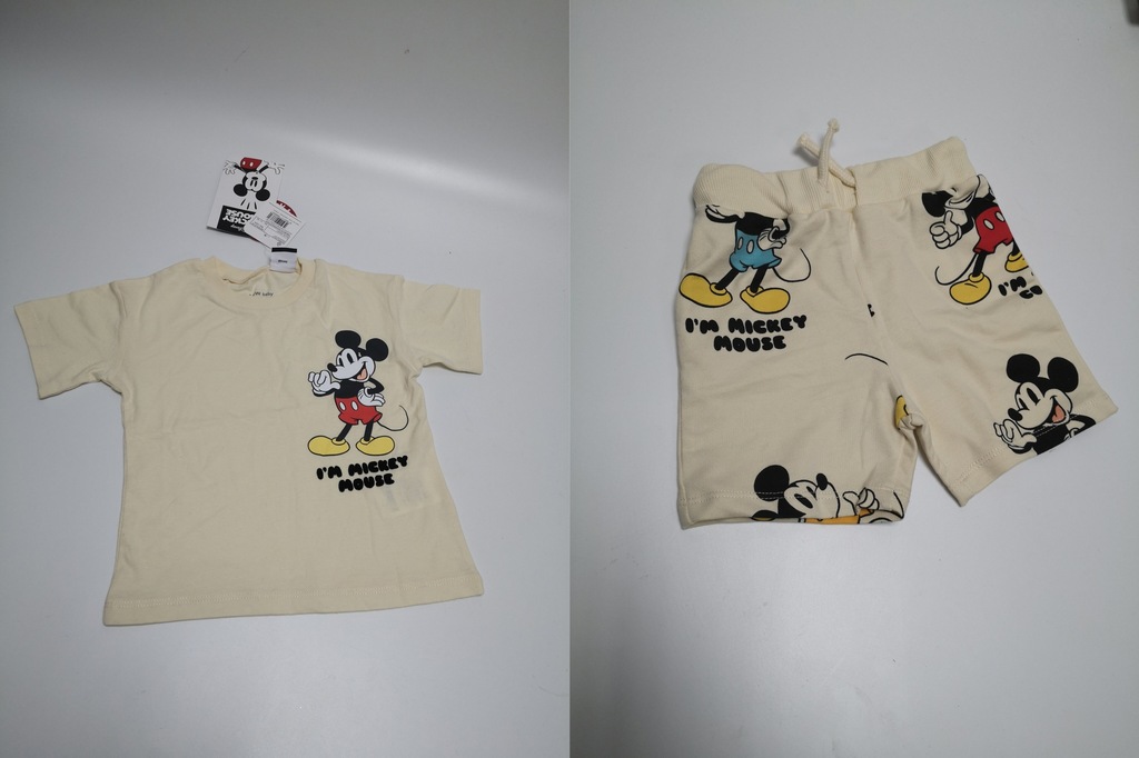 Mickey Mouse Zestaw dziecięcy T-shirt i szorty