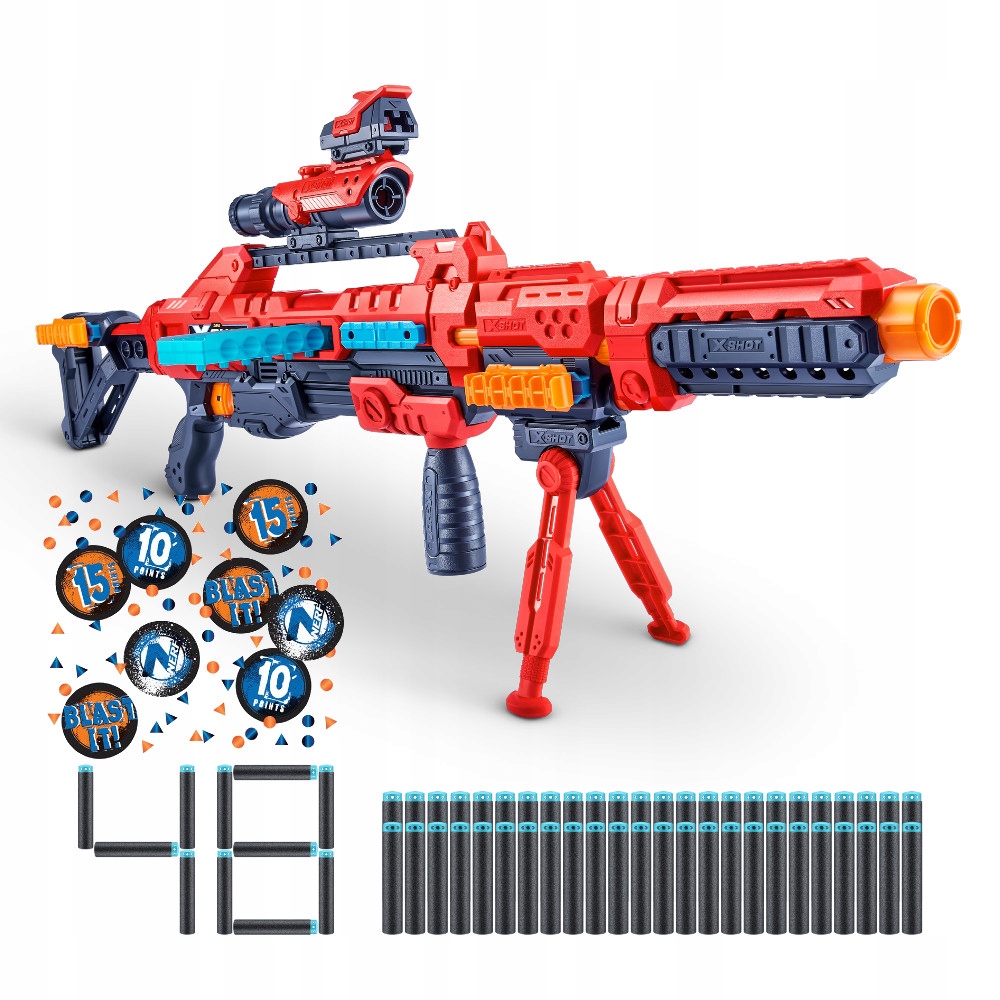 X-SHOT SNAJPERKA REGENERATOR + KONFETTI NERF 14G