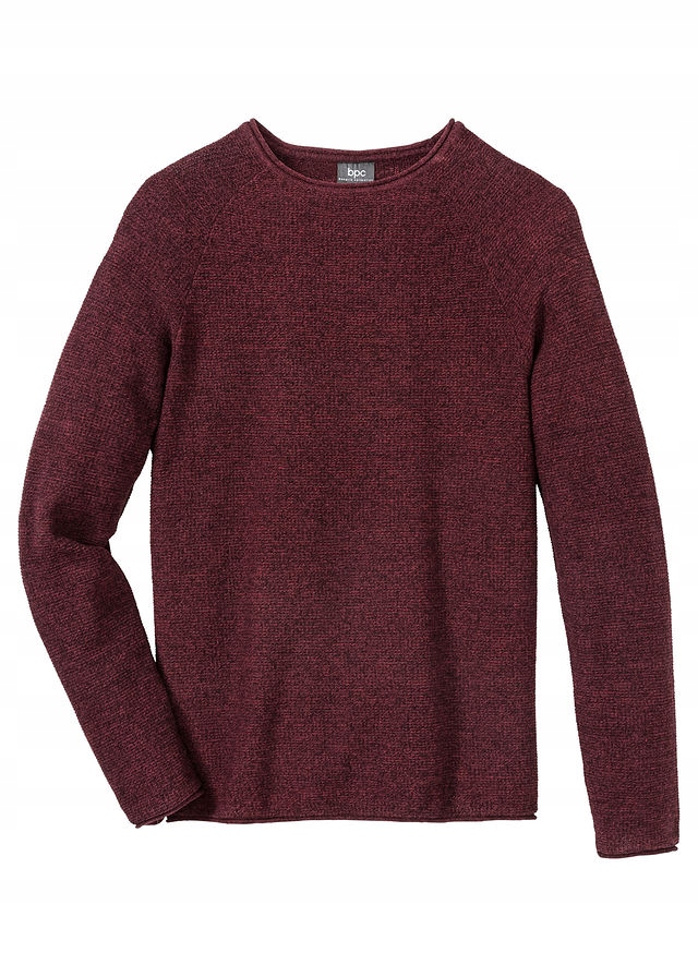 Sweter melanżowy z bawe czerwony 52/54 (L) 915357