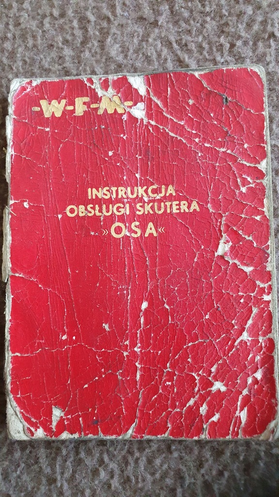 Instrukcja Obsługi Skutera OSA M 50 1958 oryginał