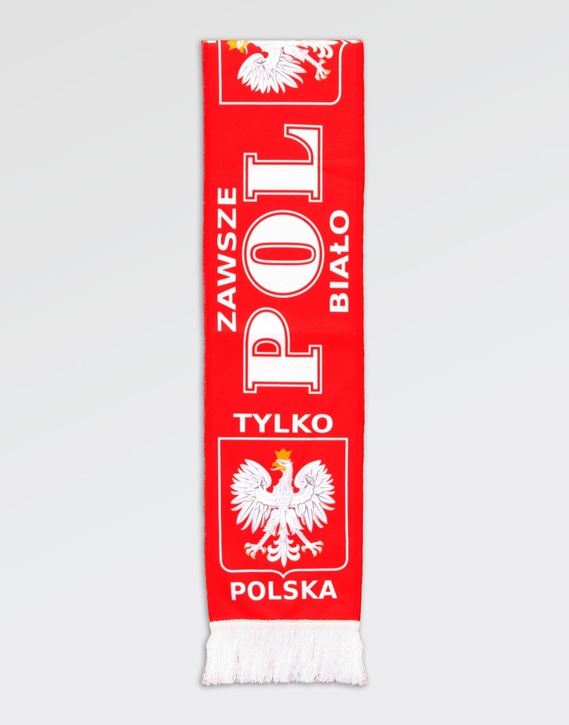 Drukowany szalik kibica Tylko Polska