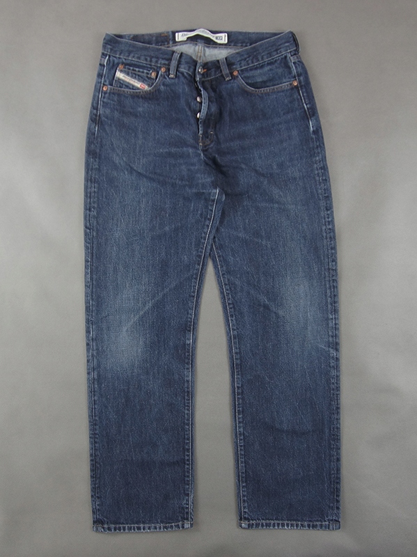 DIESEL KULTER - REGULAR FIT CIEMNE JEANSY - 34/32