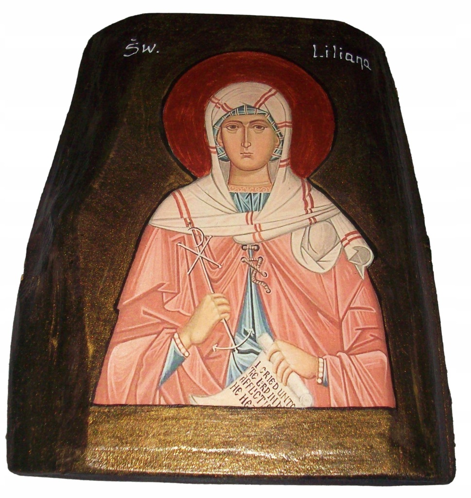 Ikona święta Liliana patronka dzieci studentów nauczycieli osób samotnych