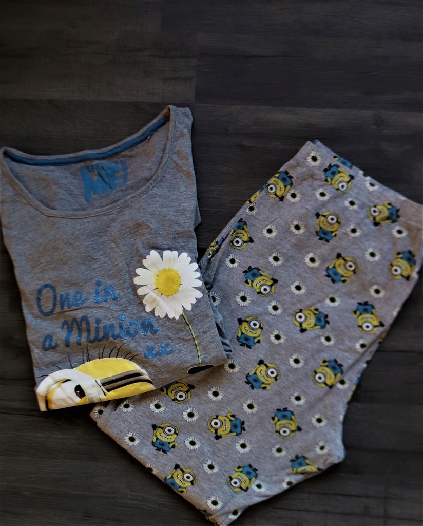 GEORGE szara piżama minionki 4XL/5XL bawełniana