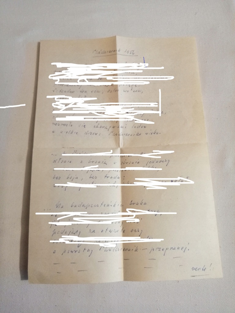 JULIAN PRZYBOŚ RĘKOPIS UNIKAT 8326216179 oficjalne archiwum Allegro