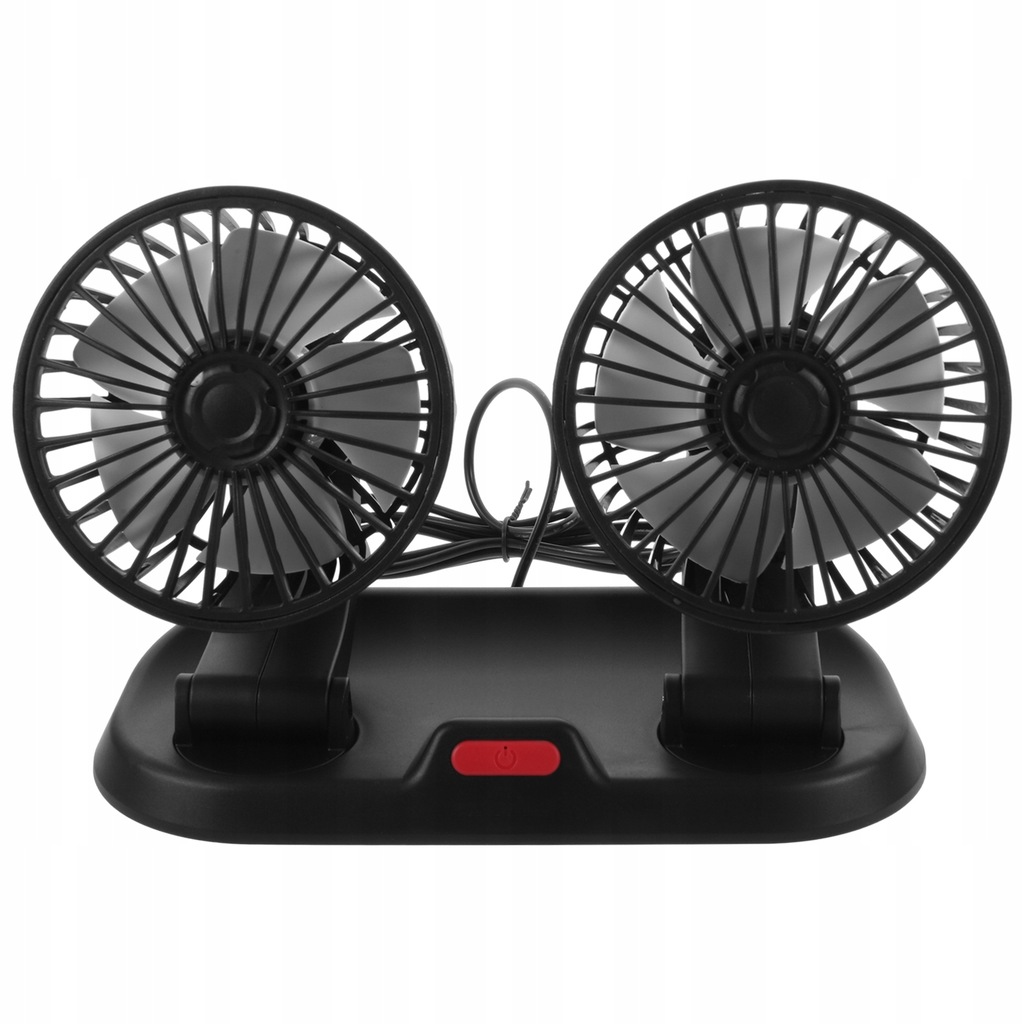 Car Double-head Fan Portable Auto Cooling Fan