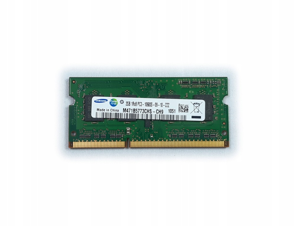 PAMIĘĆ RAM SAMSUNG 2GB PC3-10600S-09-10-ZZZ DDR3