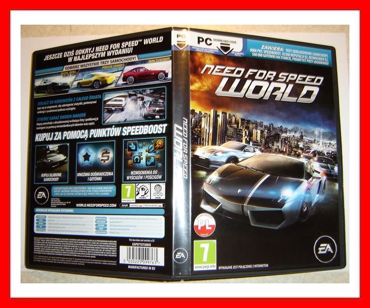 Nowe Pudełko Do Gry Need For Speed World bez kodu