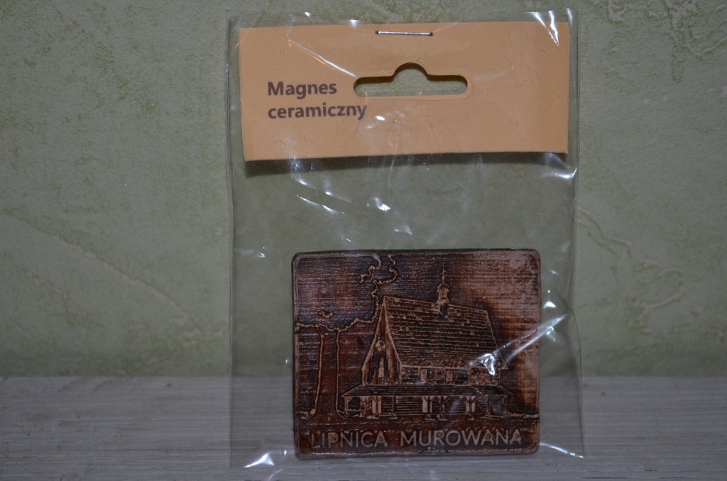 Magnes ceramiczny Lipnica Murowana brązowy 5x5cm