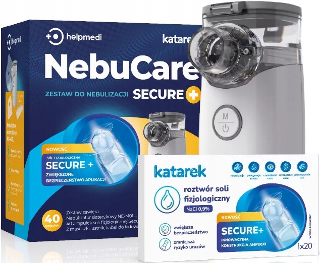 NEBUCARE Secure+ INHALATOR NEBULIZATOR SÓL KATAREK