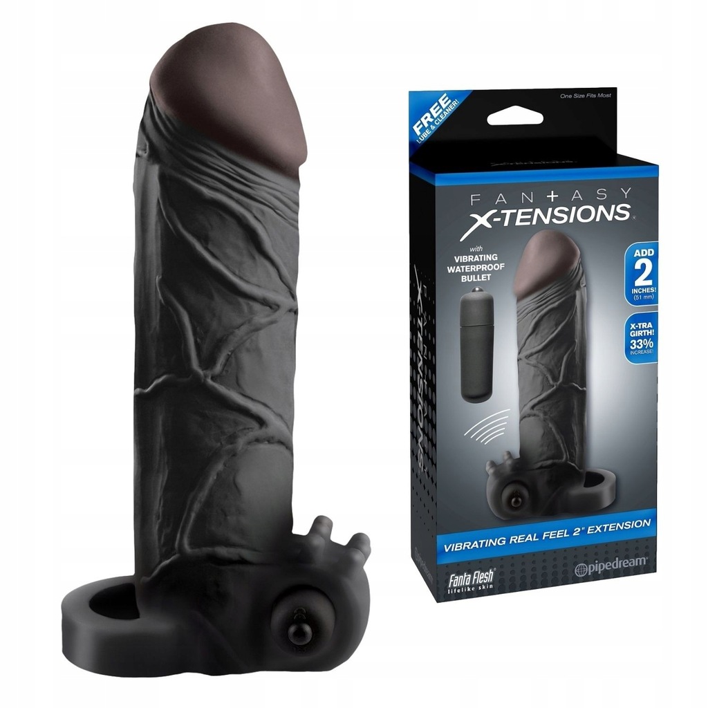 Stymulator-fx vibr real feel 2"""" ext black