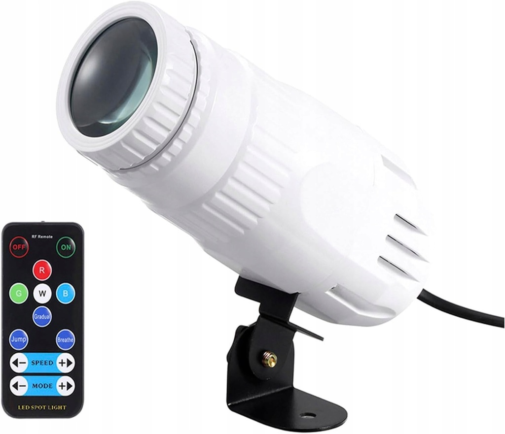 Pinspot LED z efektem DJa mini RGBW LED Beam Spot wiato punktowe