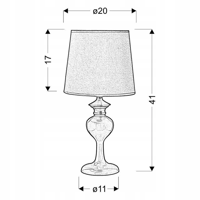Berkane lampka 1x40W E14 błękitna