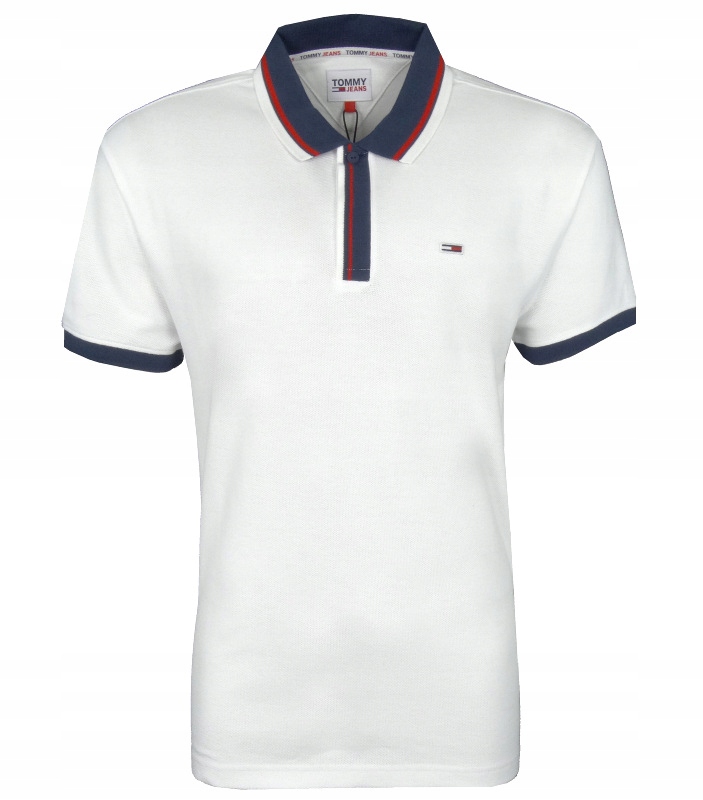 TOMMY JEANS polo męskie, białe, M