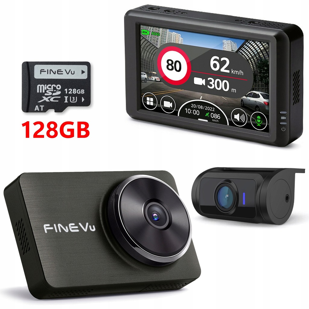Wideorejestrator FineVu GX500 rejestrator FHD GPS HDR ADAS RADARY