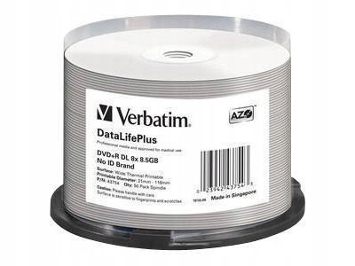 VERBATIM 43754 DVD+R DL Verbatimspind
