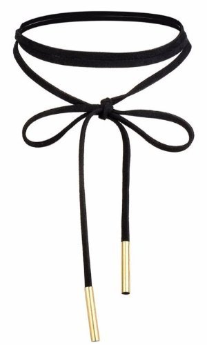 Купить Черное колье-чокер с золотой бархатной лентой: отзывы, фото, характеристики в интерне-магазине Aredi.ru