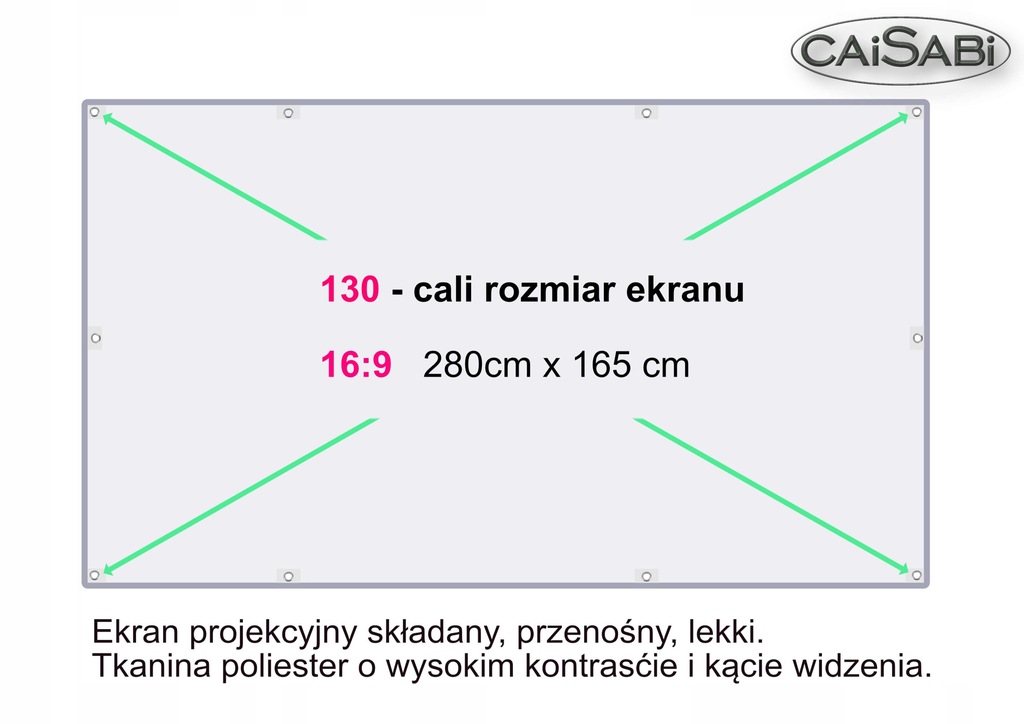 Купить СКЛАДНОЙ ПРОЕКЦИОННЫЙ ЭКРАН HD 130 ДЮЙМОВ 16:9: отзывы, фото, характеристики в интерне-магазине Aredi.ru