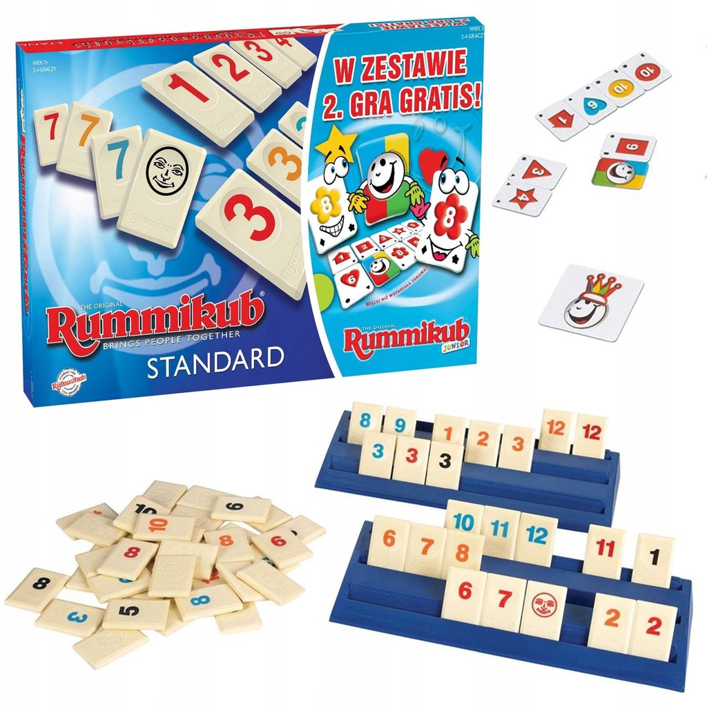 GRA RUMMIKUB 2w1 STANDARD JUNIOR 2 GRY ORYGINALNY