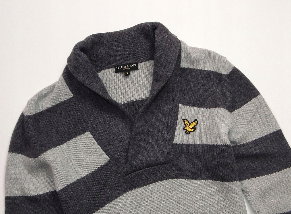 Sweter LYLE SCOTT Wool Wełniany Golf Lambswool