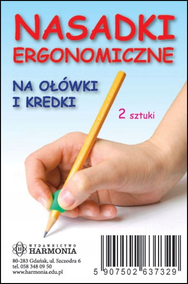 Nasadki ergonomiczne na ołówki i kredki korygujące