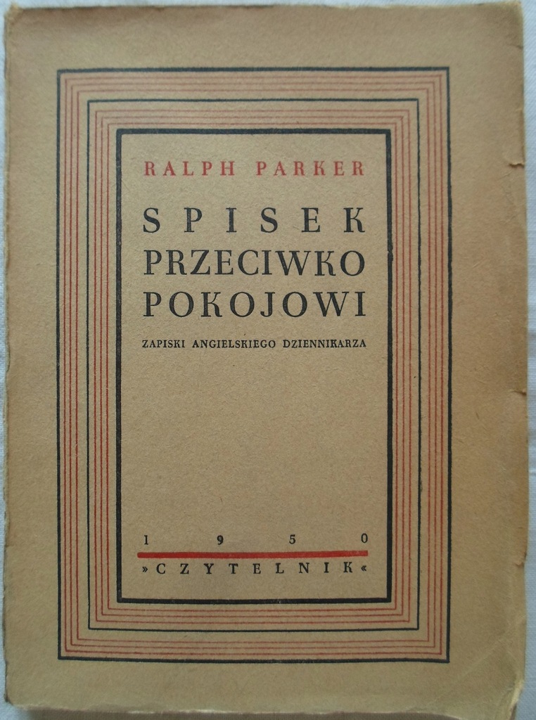 Ralph Parker Spisek przeciwko pokojowi 1950