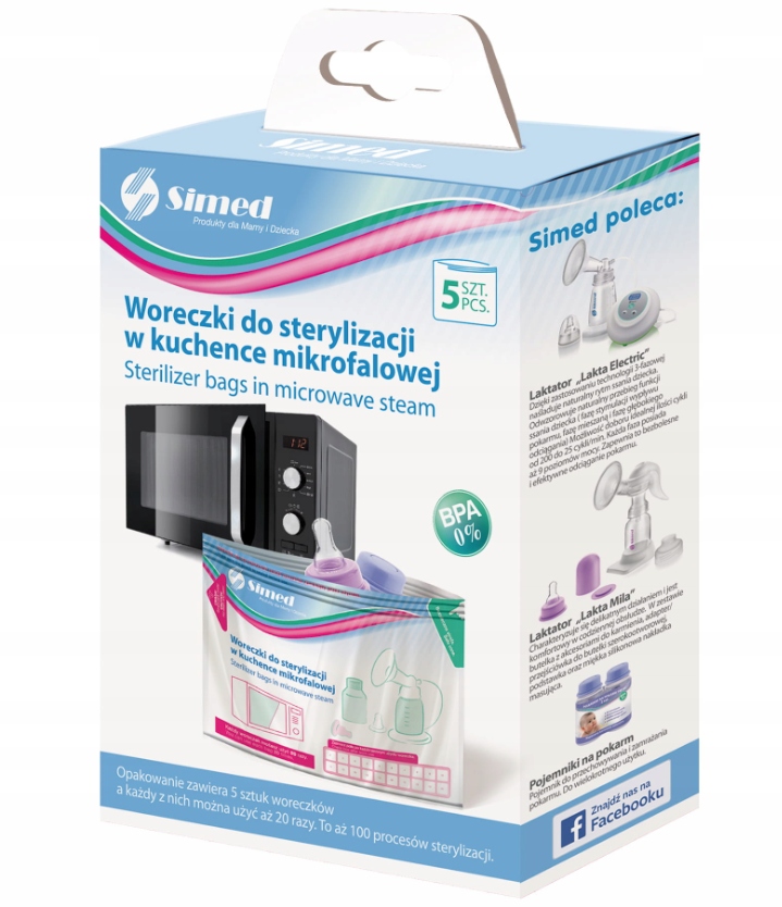 Sterylizator mikrofalowy Simed 042029 woreczki