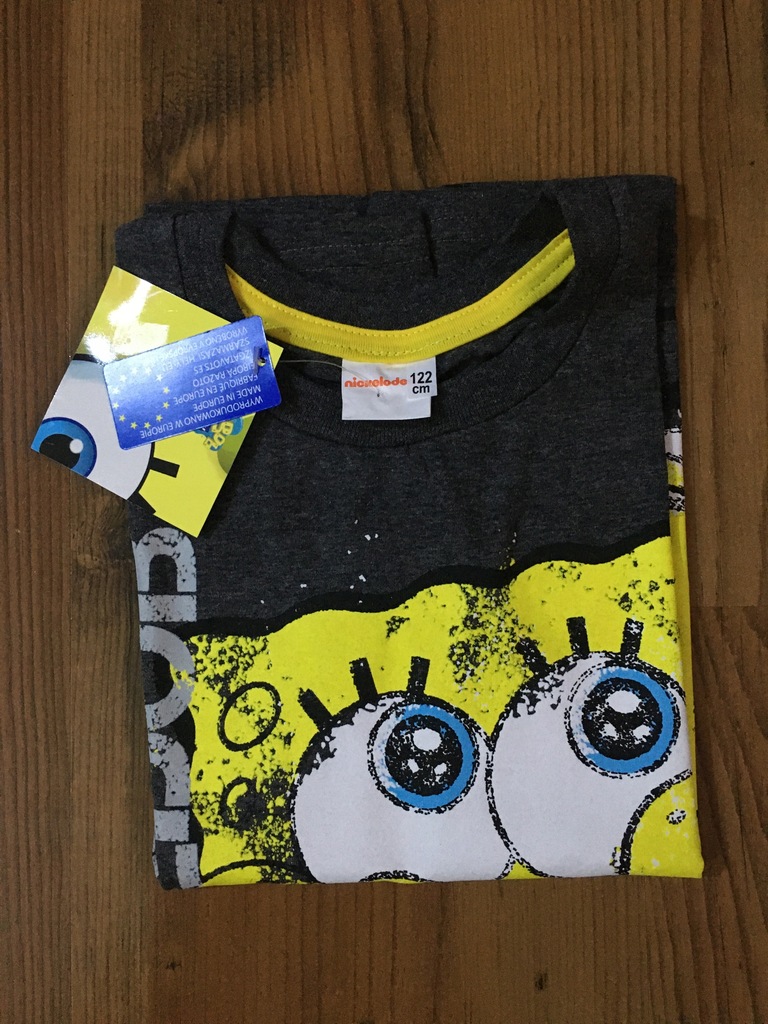 Bluzka dla chłopca 7 lat Spongebob