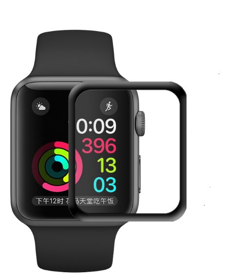 SZKŁO FULL GLUE 3D PRO 9H APPLE WATCH 1 2 3 38 42m