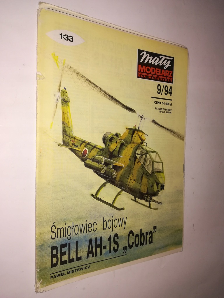 MALY MODELARZ 9/94 Smiglowiec BELL AH-1S COBRA