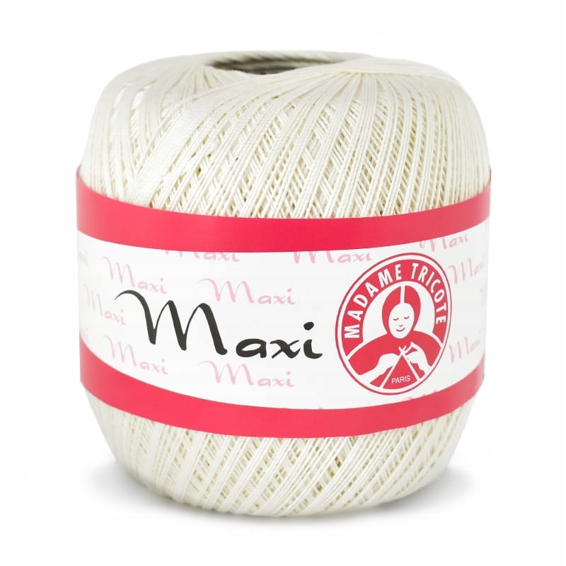 Kordonek MAXI MADAME TRICOTE 100 g 0003 mleczny