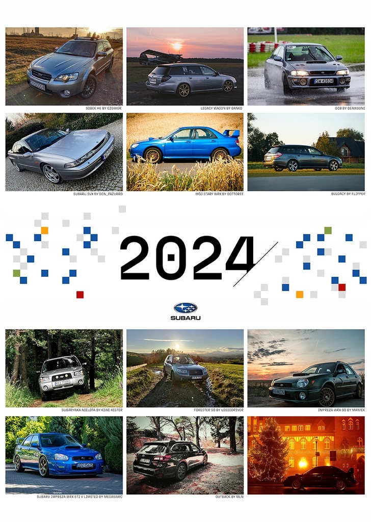 Kalendarz Forum Subaru 2024