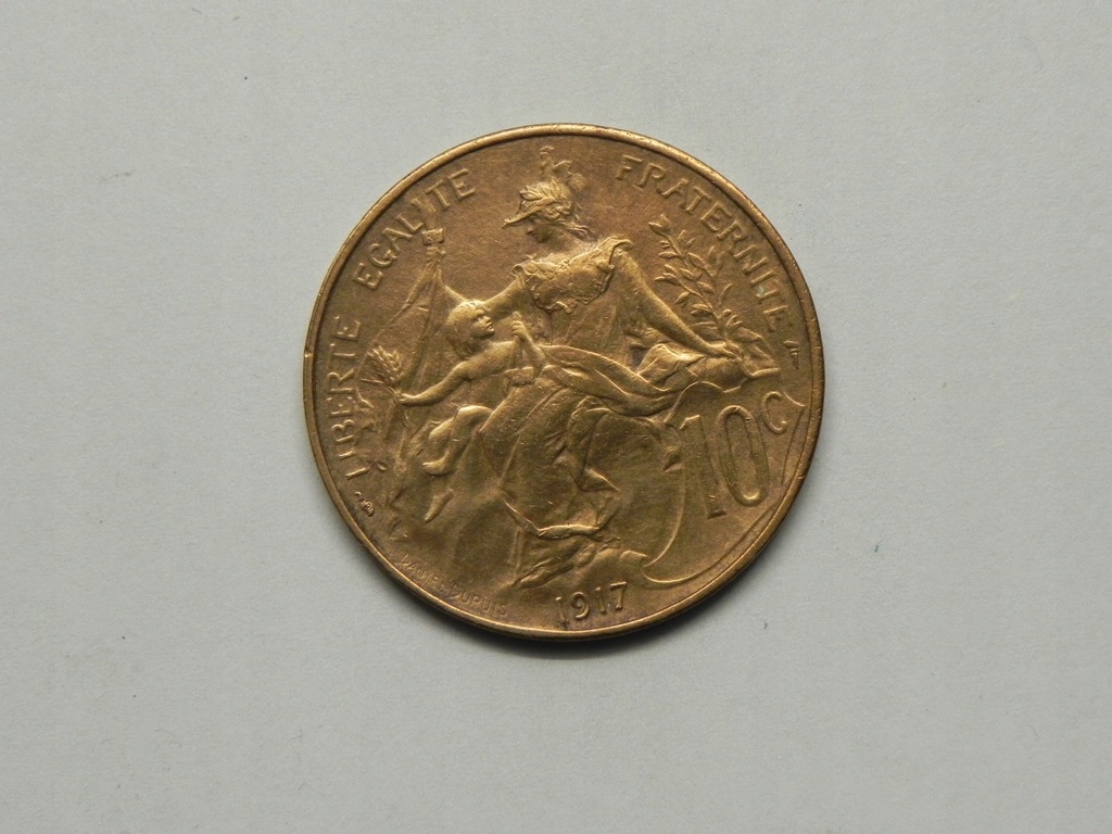 40754/ 10 CENTIMES 1917 FRANCJA