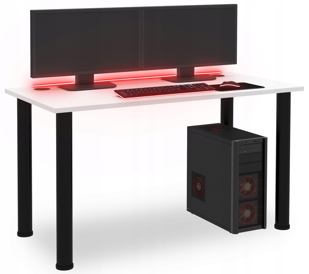 Купить ИГРОВОЙ КОМПЬЮТЕРНЫЙ СТОЛ ДЛЯ ГЕЙМЕРОВ LED RGB: отзывы, фото, характеристики в интерне-магазине Aredi.ru