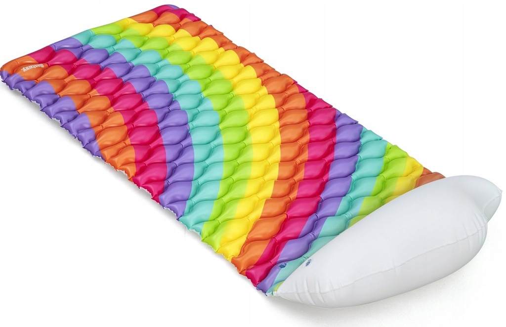 Mata pływająca tęczowa 216x80cm B44107 47683