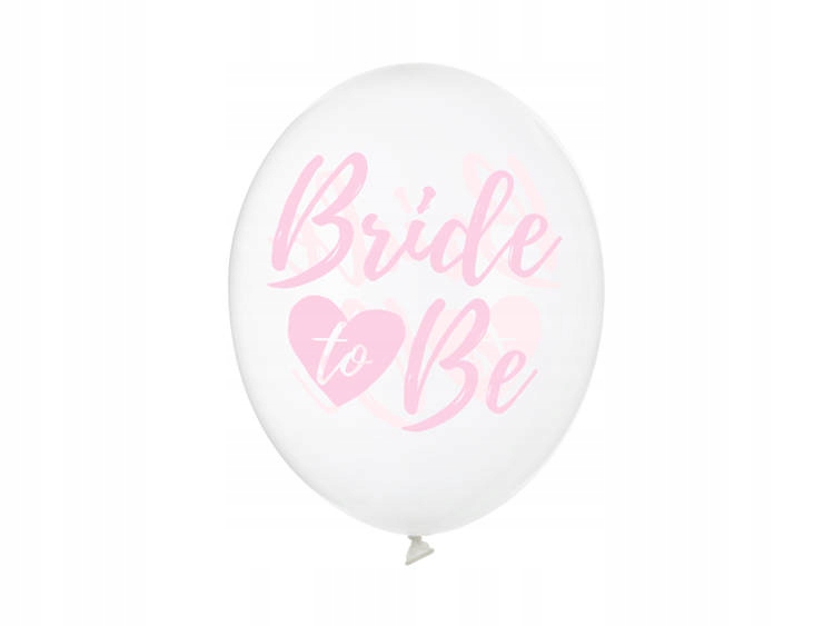BALONY BALON BRIDE RÓŻ NAPIS 6SZT 30CM PANIEŃSKI