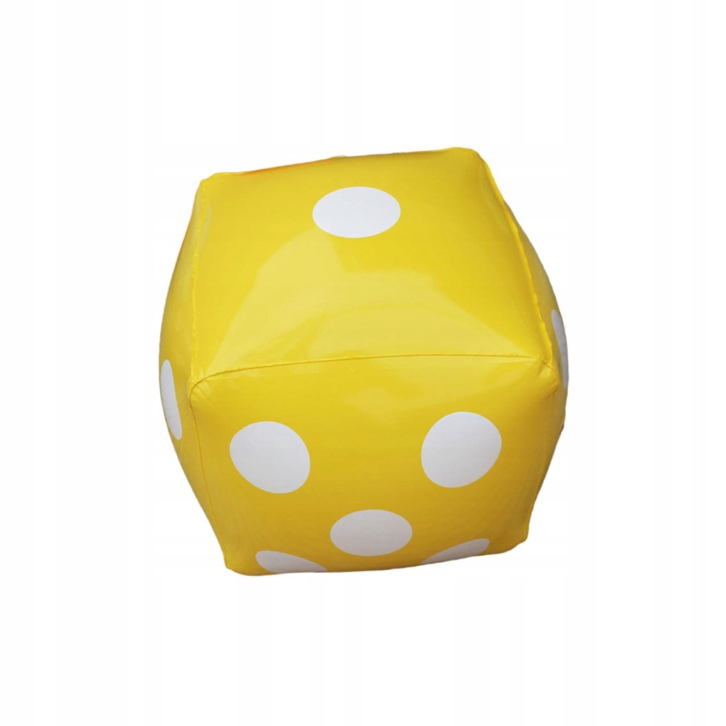 Giant Inflatable Dice Toys Swimming Pool Dices for Garden Pools Yellow