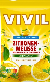 Vivil Cukierki 110g Cytryna Vit.C bez cukru DE